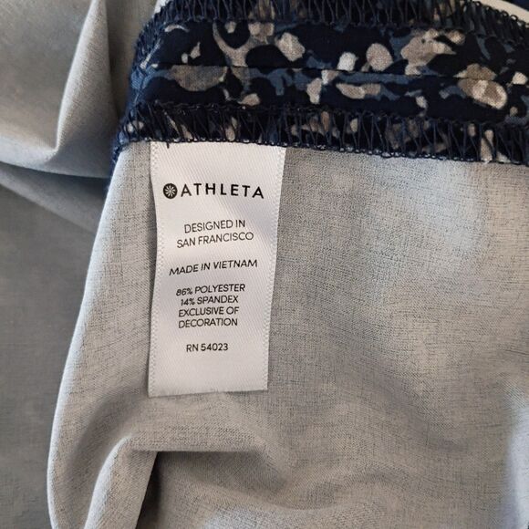 Athleta Pack Anywhere Summer Sandstone Navy Dress Wrinkle Resistent Halter 16 - Picture 9 of 10